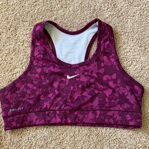 Purple Nike Dri-Fit Sports Bra
